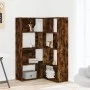 Corner shelf 4 levels smoked oak wood 85x85x140 cm by , Bookcases and shelves - Ref: Foro24-3307814, Price: 164,10 €, Discoun...