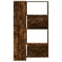 Corner shelf 4 levels smoked oak wood 85x85x140 cm by , Bookcases and shelves - Ref: Foro24-3307814, Price: 164,10 €, Discoun...