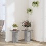 Soportes para plantas 2 uds madera gris hormigón 30x30x40 cm de , Soportes para macetas - Ref: Foro24-3307849, Precio: 39,22 ...