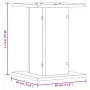 Pflanzenständer 2 Stück aus Holz in Grau-Betonoptik 30x30x40 cm von , Topfständer - Ref: Foro24-3307849, Preis: 42,33 €, Raba...