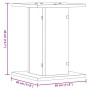 Pflanzenständer 2 Stück aus Holz in Grau-Betonoptik 30x30x40 cm von , Topfständer - Ref: Foro24-3307849, Preis: 39,22 €, Raba...