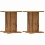 Soportes para plantas 2 uds madera roble artisian 30x30x40 cm de , Soportes para macetas - Ref: Foro24-3307854, Precio: 59,81...