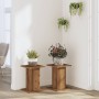 Pflanzenständer 2 Stück Eichenholz Artisan 30x30x40 cm von , Topfständer - Ref: Foro24-3307854, Preis: 47,89 €, Rabatt: %