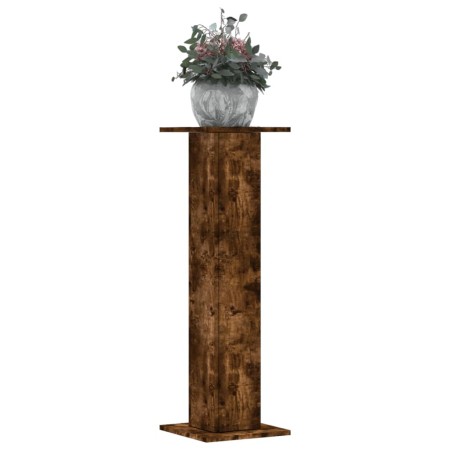 Soportes para plantas 2 uds madera roble ahumado 30x30x95 cm de , Soportes para macetas - Ref: Foro24-3307877, Precio: 76,18 ...