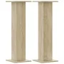 Soportes para plantas 2 uds madera roble Sonoma 30x30x95 cm de , Soportes para macetas - Ref: Foro24-3307875, Precio: 67,91 €...