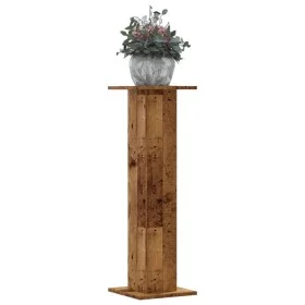 Plant stands 2 units aged oak wood 30x30x95 cm by , Pot stands - Ref: Foro24-3307880, Price: 78,40 €, Discount: %