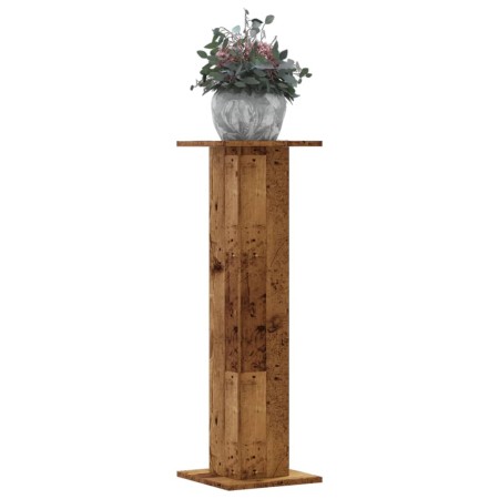Pflanzenständer 2 Stück Eichenholz in gealterter Optik 30x30x95 cm von , Topfständer - Ref: Foro24-3307880, Preis: 79,97 €, R...