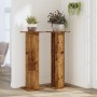 Pflanzenständer 2 Stück Eichenholz in gealterter Optik 30x30x95 cm von , Topfständer - Ref: Foro24-3307880, Preis: 79,97 €, R...