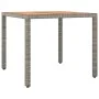 Garden table and 3-piece chair set with gray synthetic rattan cushions by , Garden sets - Ref: Foro24-3277019, Price: 326,30 ...