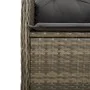 Garden table and 3-piece chair set with gray synthetic rattan cushions by , Garden sets - Ref: Foro24-3277019, Price: 326,30 ...