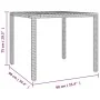 Garden table and 3-piece chair set with gray synthetic rattan cushions by , Garden sets - Ref: Foro24-3277019, Price: 326,30 ...