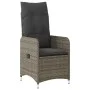 Garden table and 3-piece chair set with gray synthetic rattan cushions by , Garden sets - Ref: Foro24-3277031, Price: 357,36 ...