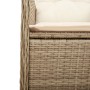 Set de mesa y sillas de jardín 7 pzas y cojines ratán PE beige de , Conjuntos de jardín - Ref: Foro24-3277101, Precio: 938,38...