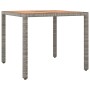 Garden table and 3-piece chair set with gray synthetic rattan cushions by , Garden sets - Ref: Foro24-3277157, Price: 372,75 ...