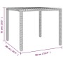 Garden table and 3-piece chair set with gray synthetic rattan cushions by , Garden sets - Ref: Foro24-3277157, Price: 372,75 ...