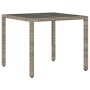 Garden table and 5-piece chair set with gray synthetic rattan cushions by , Garden sets - Ref: Foro24-3277033, Price: 619,93 ...