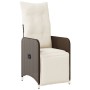 Gartentisch und Stühle 5-teilig mit braunen Kunststoff-Rattan-Kissen. von , Gartensets - Ref: Foro24-3277065, Preis: 574,02 €...