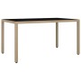 Gartentisch und Stühle 5-teilig mit braunen Kunststoff-Rattan-Kissen. von , Gartensets - Ref: Foro24-3277211, Preis: 669,80 €...