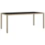Set de mesa y sillas jardín 7 pzas con cojines ratán PE marrón de , Conjuntos de jardín - Ref: Foro24-3277213, Precio: 947,26...