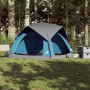Tienda de campaña para 4 personas impermeable azul