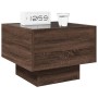 Bedside table with Infinity LED brown oak 40x40x30 cm by , Nightstands - Ref: Foro24-3284069, Price: 62,90 €, Discount: %