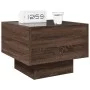 Bedside table with Infinity LED brown oak 40x40x30 cm by , Nightstands - Ref: Foro24-3284069, Price: 61,43 €, Discount: %
