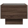 Bedside table with Infinity LED brown oak 40x40x30 cm by , Nightstands - Ref: Foro24-3284069, Price: 62,90 €, Discount: %