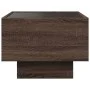 Bedside table with Infinity LED brown oak 40x40x30 cm by , Nightstands - Ref: Foro24-3284069, Price: 61,43 €, Discount: %