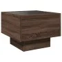 Bedside table with Infinity LED brown oak 40x40x30 cm by , Nightstands - Ref: Foro24-3284069, Price: 61,43 €, Discount: %