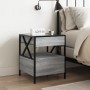 Coffee table with Infinity LED gray Sonoma 40x40x51 cm by , Nightstands - Ref: Foro24-3284104, Price: 90,53 €, Discount: %