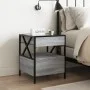 Coffee table with Infinity LED gray Sonoma 40x40x51 cm by , Nightstands - Ref: Foro24-3284104, Price: 89,12 €, Discount: %