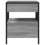 Coffee table with Infinity LED gray Sonoma 40x40x51 cm by , Nightstands - Ref: Foro24-3284104, Price: 89,12 €, Discount: %