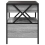 Coffee table with Infinity LED gray Sonoma 40x40x51 cm by , Nightstands - Ref: Foro24-3284104, Price: 90,53 €, Discount: %