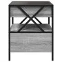 Coffee table with Infinity LED gray Sonoma 40x40x51 cm by , Nightstands - Ref: Foro24-3284104, Price: 89,12 €, Discount: %