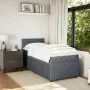 Dark gray velvet box spring bed with mattress 80x200 cm by , Beds and slatted bases - Ref: Foro24-3287591, Price: 358,24 €, D...