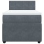 Cama box spring con colchón terciopelo gris oscuro 80x200 cm de , Camas y somieres - Ref: Foro24-3287591, Precio: 362,61 €, D...