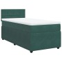 Cama box spring con colchón terciopelo verde oscuro 80x200 cm de , Camas y somieres - Ref: Foro24-3287593, Precio: 305,10 €, ...