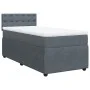 Dark gray velvet box spring bed with mattress 80x200 cm by , Beds and slatted bases - Ref: Foro24-3287603, Price: 360,19 €, D...