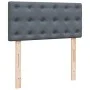 Dark gray velvet box spring bed with mattress 80x200 cm by , Beds and slatted bases - Ref: Foro24-3287603, Price: 360,19 €, D...