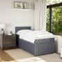 Cama box spring con colchón terciopelo gris oscuro 100x200 cm de , Camas y somieres - Ref: Foro24-3287657, Precio: 357,57 €, ...