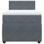 Cama box spring con colchón terciopelo gris oscuro 100x200 cm de , Camas y somieres - Ref: Foro24-3287657, Precio: 357,57 €, ...