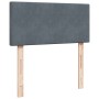 Cama box spring con colchón terciopelo gris oscuro 100x200 cm de , Camas y somieres - Ref: Foro24-3287657, Precio: 357,57 €, ...