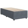Cama box spring con colchón terciopelo gris oscuro 100x200 cm de , Camas y somieres - Ref: Foro24-3287657, Precio: 357,57 €, ...