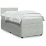 Cama box spring con colchón terciopelo gris claro 100x200 cm de , Camas y somieres - Ref: Foro24-3287662, Precio: 337,54 €, D...
