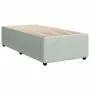 Box spring bed with light gray velvet mattress 100x200 cm by , Beds and slatted bases - Ref: Foro24-3287662, Price: 337,55 €,...