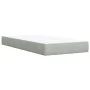 Box spring bed with light gray velvet mattress 100x200 cm by , Beds and slatted bases - Ref: Foro24-3287662, Price: 337,55 €,...