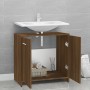Badezimmerschrank aus braunem Eichensperrholz, 60 x 33 x 60 cm von vidaXL, Badezimmermöbel - Ref: Foro24-815527, Preis: 39,08...