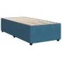 Boxspringbett mit blauem Samtmatratze 100x200 cm. von , Betten und Lattenroste - Ref: Foro24-3287660, Preis: 346,23 €, Rabatt: %