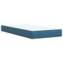 Boxspringbett mit blauem Samtmatratze 100x200 cm. von , Betten und Lattenroste - Ref: Foro24-3287660, Preis: 346,23 €, Rabatt: %