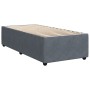 Box spring bed with dark gray velvet mattress 100x200 cm by , Beds and slatted bases - Ref: Foro24-3287669, Price: 370,64 €, ...